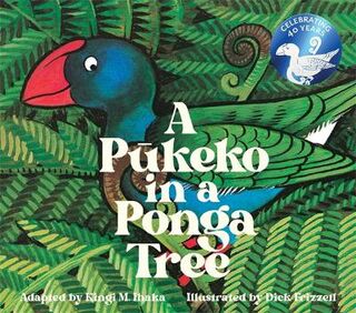 A Pukeko in a Ponga Tree