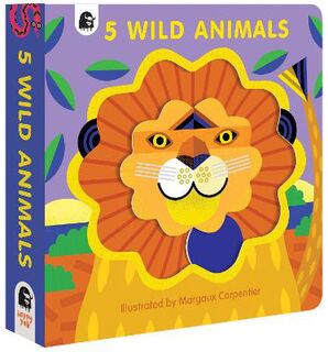 5 Wild Animals (Slide-and-Move Board Book)