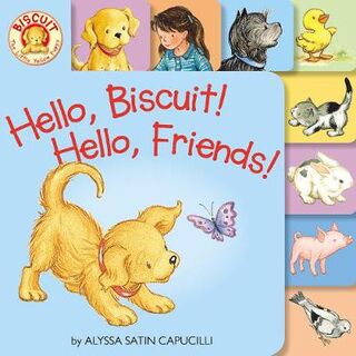 Biscuit: Hello, Biscuit! Hello, Friends! (Tabbed Board Book) (Tabbed Board Book)