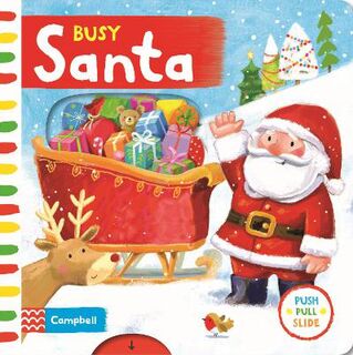 Busy Books: Busy Santa (Push, Pull, Slide Board Book)