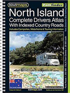 Kiwimaps Pathfinder Atlas: North Island Rural Roads Drivers Atlas (PN251)