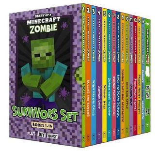 Diary of a Minecraft Zombie #01-14: Survivors Set (Boxed Set)