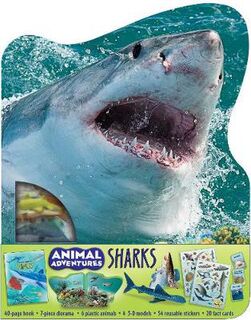 Animal Adventures: Sharks (Shaped Board Book)
