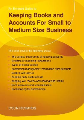 Keeping Books And Accounts For Small To Medium Size Business