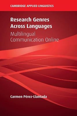 Cambridge Applied Linguistics #: Research Genres Across Languages