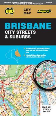UBD City Map: Adelaide City Streets and Suburbs Map (Waterproof)  (9th Edition)