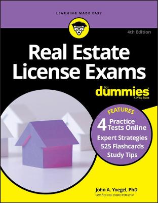 Real Estate License Exams For Dummies with Online Practice Tests (4th Edition)
