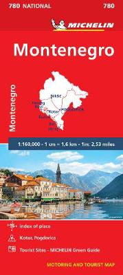 Michelin National Maps: Montenegro (National Map 780)  (Sheet)