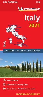 Michelin National Maps: Italy (National Map 735)  (2020 Edition)
