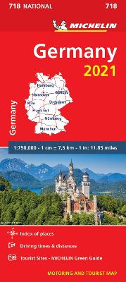 Michelin National Maps: Germany (National Map 718)