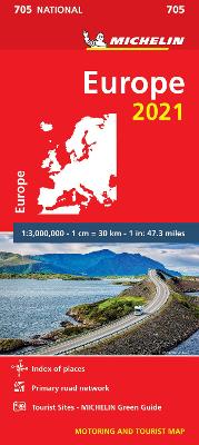 Michelin National Maps: Europe (National Map 705)