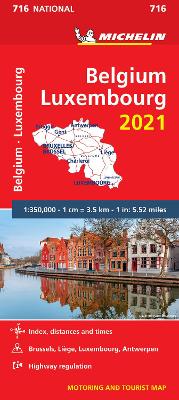 Michelin National Maps: Belgium and Luxembourg (National Map 716)