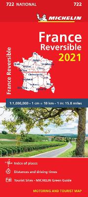 Michelin National Maps: France (Reversible National Map 722)