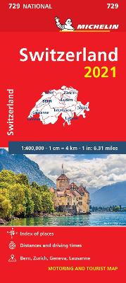 Michelin National Maps: Switzerland 2021 - Michelin National Map 729