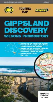 UBD Touring Map: Gippsland Discovery Map 386  (2020 - 8th Edition)