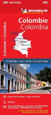 Michelin National Maps: Colombia (National Map 806)