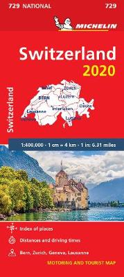 Michelin National Maps: Switzerland (National Map 729)