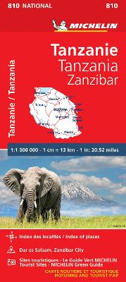 Michelin National Maps: Tanzania and Zanzibar